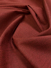 Load image into Gallery viewer, Designer Burgundy Maroon MCM Mid Century Modern Tweed Water &amp; Stain Resistant Upholstery Fabric WHS 3541