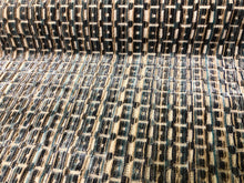 Load image into Gallery viewer, Over 1.5 Yard Lee Jofa Menger Cut Velvet Fabric Teal  / Sapphire