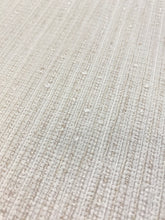 Load image into Gallery viewer, Designer Indoor Outdoor Water &amp; Stain Resistant Cream Ribbed Stripe Chenille Upholstery Fabric WHS 3883