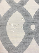Load image into Gallery viewer, Kravet Crypton 34702-11 Grey Cream Geometric Chenille Water &amp; Stain Resistant Upholstery Fabric WHS 3491