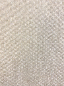 Designer Water & Stain Resistant Beige Wheat Nubby MCM Mid Century Modern Chenille Upholstery Fabric WHS 4136