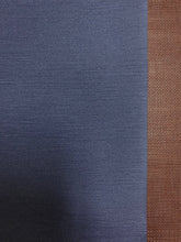 Load image into Gallery viewer, Navy Blue Faux Silk Leather Dupioni Upholstery Vinyl WHS 3888