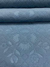 Load image into Gallery viewer, Designer French Blue Floral Water &amp; Stain Resistant Upholstery Fabric STA 3299