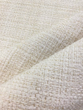 Load image into Gallery viewer, Designer Water &amp; Stain Resistant Woven Cream MCM Mid Century Modern Tweed Upholstery Fabric WHS 3867