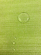 Load image into Gallery viewer, Designer Lime Green Strie Stripe Outdoor Water &amp; Stain Resistant Upholstery Drapery Fabric STA 3540