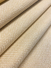 Load image into Gallery viewer, Wheat Beige Herringbone Water &amp; Stain Resistant Upholstery Fabric WHS 4090