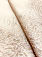 Load image into Gallery viewer, 2 yards Kravet Derek 116 Alligator Reptile Animal Skin Pattern Beige Textured Faux Leather Upholstery Vinyl STA 3252