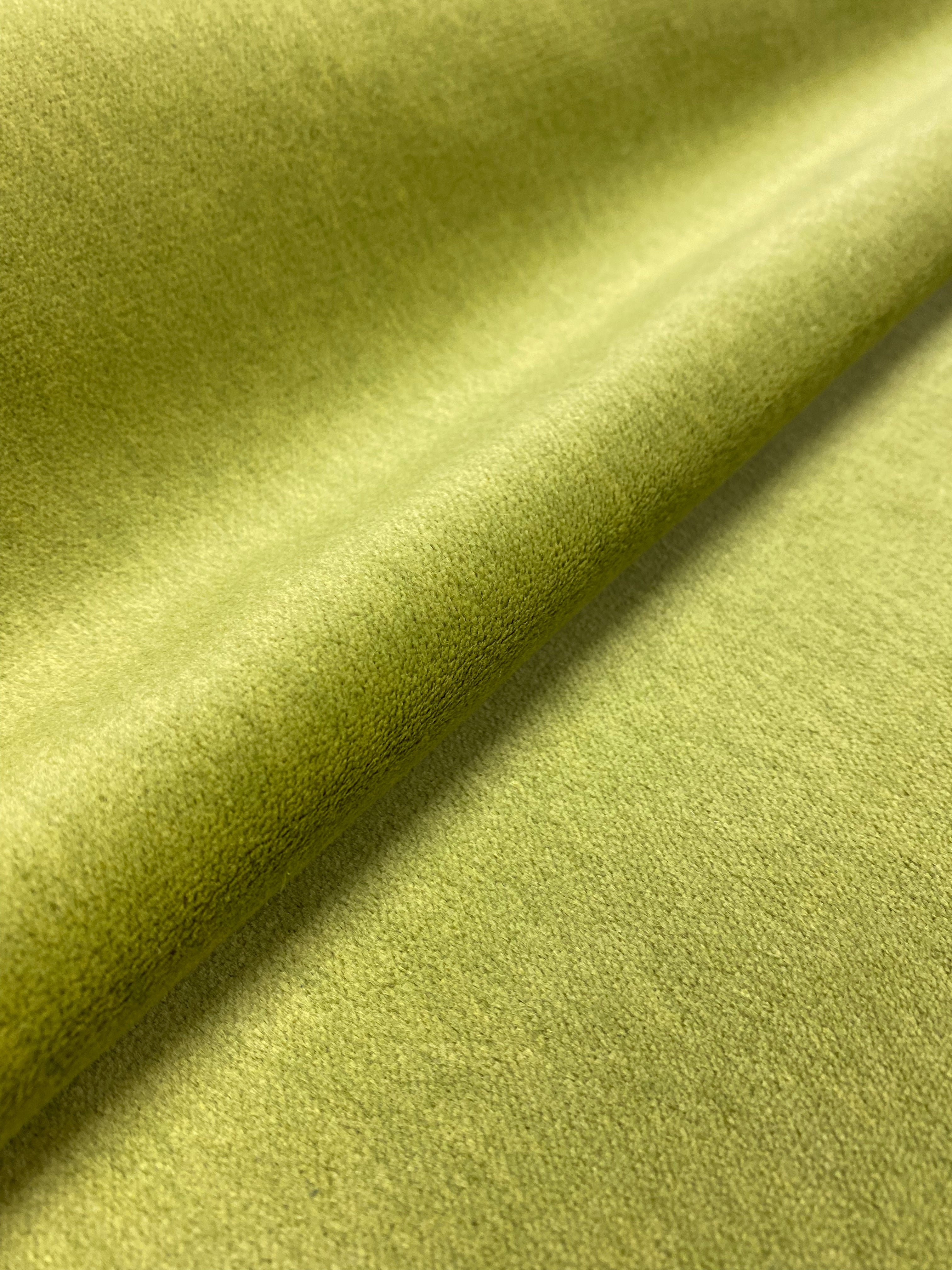 Lime Olive Green Faux Linen Uph Fabric, Fabric Bistro, Columbia