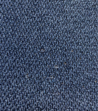 Load image into Gallery viewer, Designer Navy Blue MCM Mid Century Modern Tweed Woven Upholstery Fabric WHS 3607