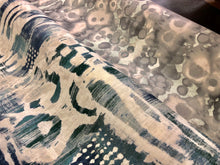 Load image into Gallery viewer, Breakwater Christopher Farr Cloth Kravet Surfwood Lagoon Abstract Velvet Upholstery Drapery Fabric