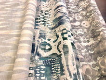 Load image into Gallery viewer, Breakwater Christopher Farr Cloth Kravet Surfwood Lagoon Abstract Velvet Upholstery Drapery Fabric