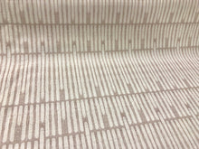 Load image into Gallery viewer, Beige and White Indoor Outdoor Abstract Waterproof Stripe Fabric for Upholstery