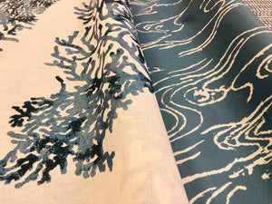 Schumacher Great Barrier Reef Linen / Kravet Nautical / Wood Outdoor / Ethnic Upholstery Drapery Fabric