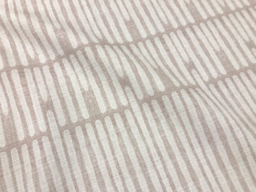 Beige and White Indoor Outdoor Abstract Waterproof Stripe Fabric for Upholstery