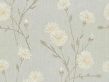 Load image into Gallery viewer, Grey Beige Botanical Floral Embroidered Drapery Fabric