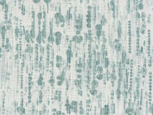 Load image into Gallery viewer, Cotton Green Teal Off White Abstract Upholstery Drapery Fabric