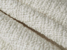 Load image into Gallery viewer, Designer Cream Wool Blend Italian Boucle Upholstery Fabric