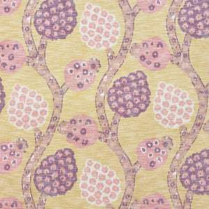 Schumacher Annabel Warp Print Fabric / Gold